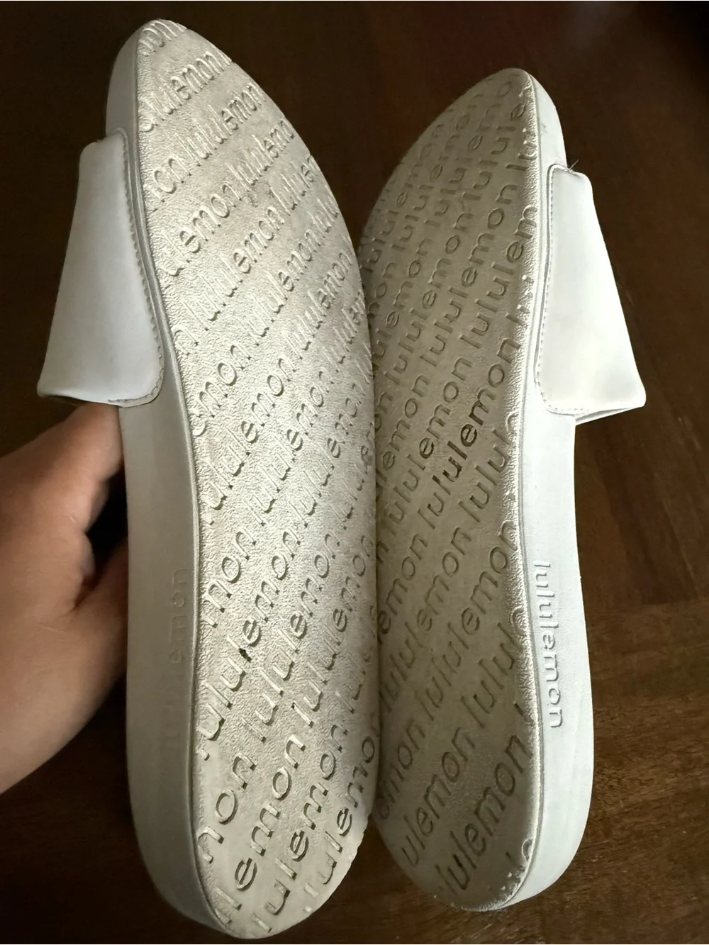 lululemon athletica White Slide Sandals size 9